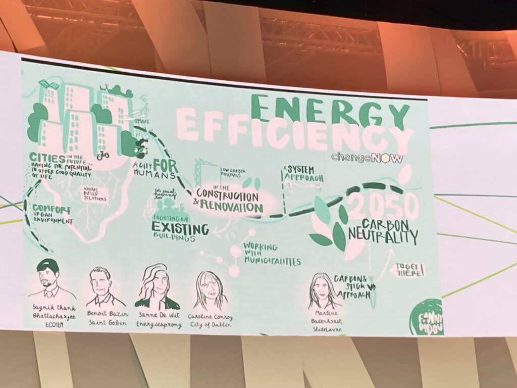 Illustration conférence "Energy efficiency" le 26 mai 2023 au salon change now